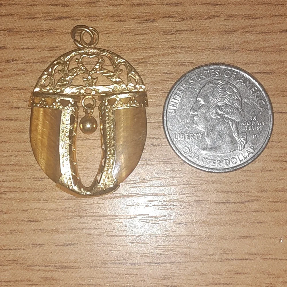 Tiger's Eye Necklace Charm - Picture 5 of 6